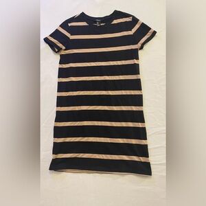 Striped Black and Tan Dress